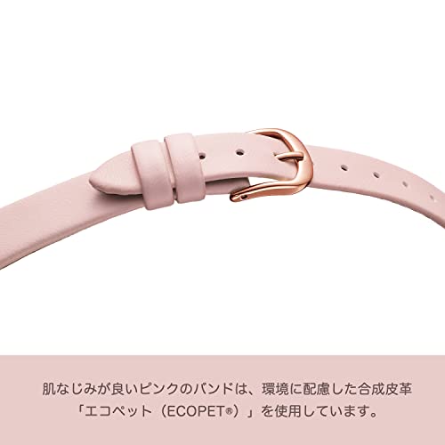 Citizen Wicca Solar Tech Watch with Leather Strap, KP5-166-14, Women's, Pink