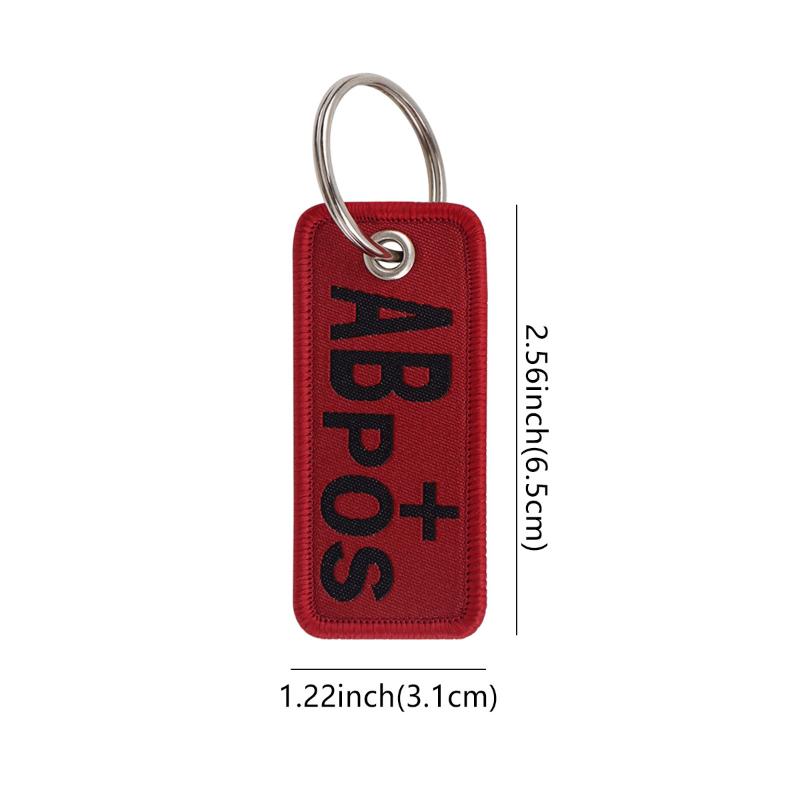 1 Stück Rote Serie Gestickter Schlüssel Cool Buchstabe Zitat Schlüsselanhänger Schlüsselanhänger Für Auto Motorrad Schlüsselanhänger Halter Schmuck Zubehör