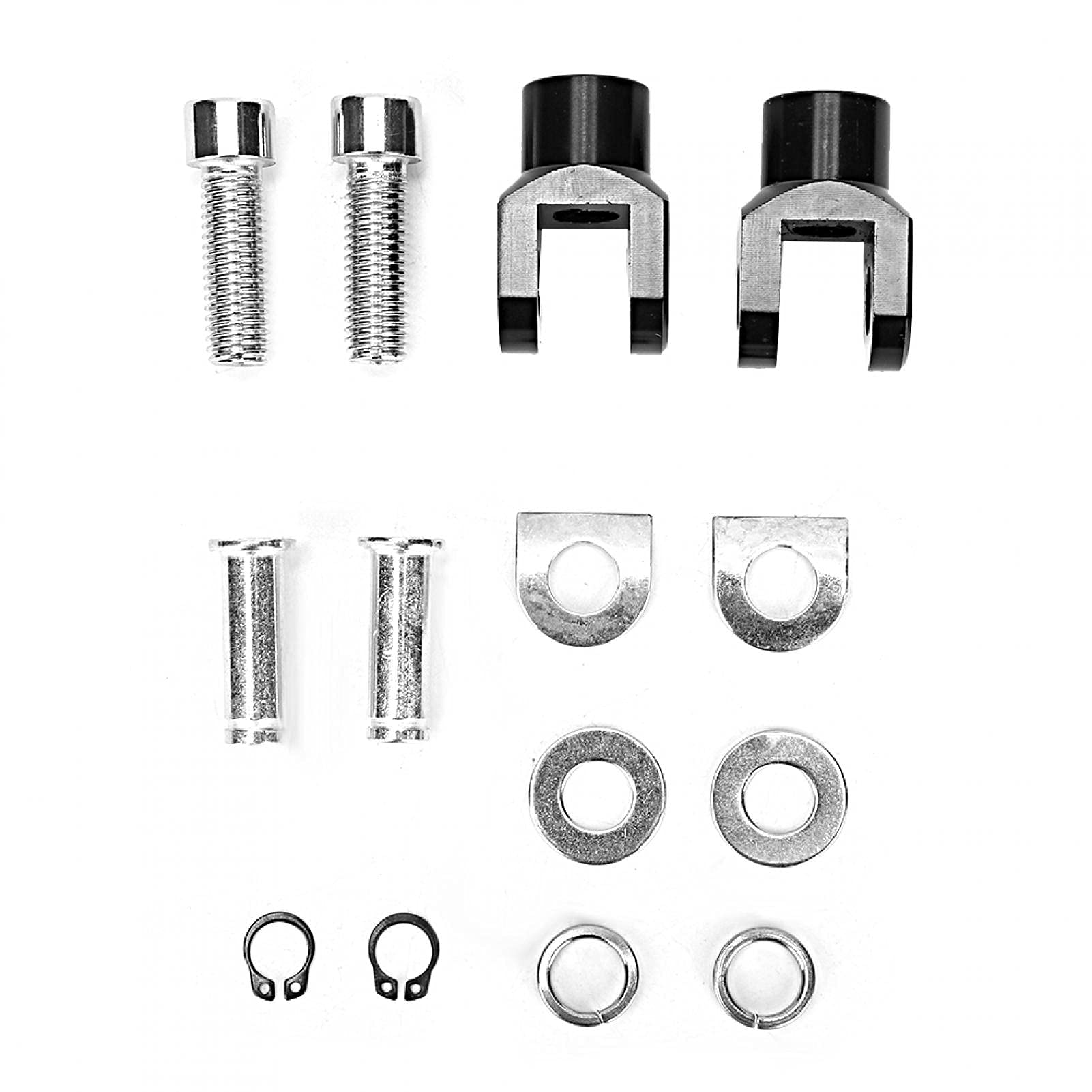 

29mm/1.1in Aluminum Motorcycle Footpeg Mounting Kit with Screws and Nuts, Pedal Mounting Accessories
