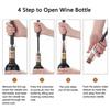 Manual Air Pressure Red Wine Bottle Opener Needle Type Wine Bottle Cork Remover