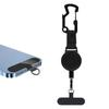 Retractable AntiTheft Phone Holder Coated Steel Cable Phone Mount For Secure Phone Attachments In Travel And Sports