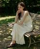 ADAUL Flare Line Summer Cool Long Skirt - White