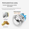 HUNJUN 16mm Normally Open Screw-Mount Metal Push Button Switch