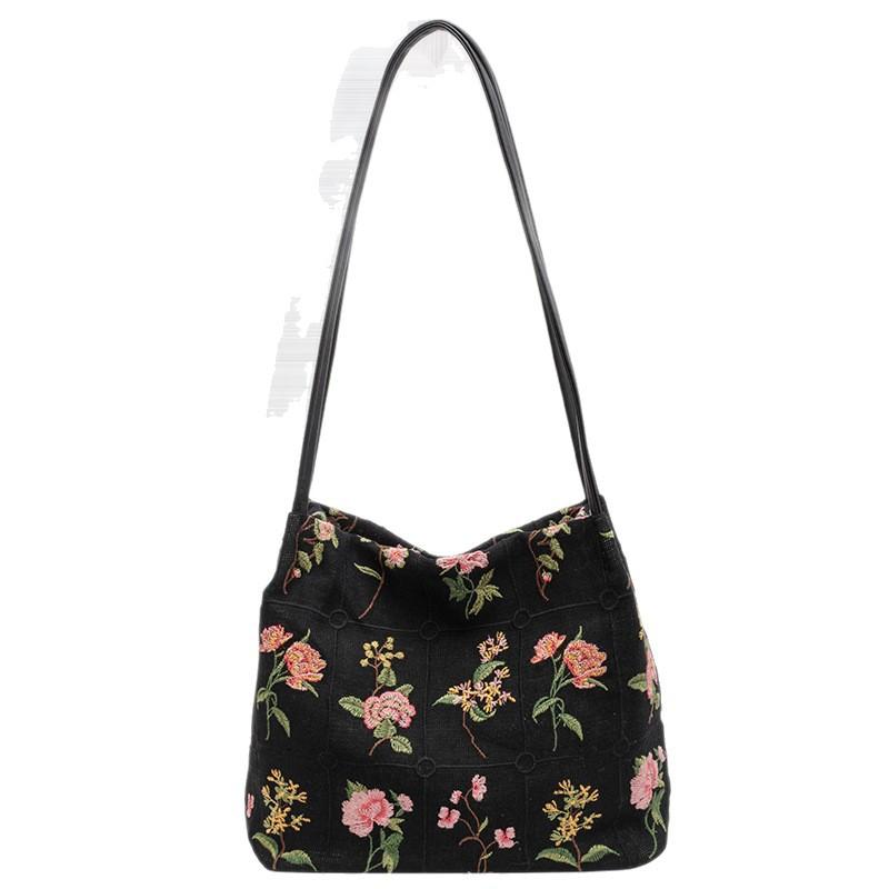 Women's bags popular niche design bags printed large capacity shoulder bags women's bags versatile shoulder bags foreign style tote bags