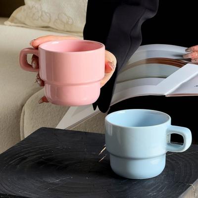 Stacked Cups Gift Candy Color Ceramic Advertising Mug Souvenir Cheering Gift Cup