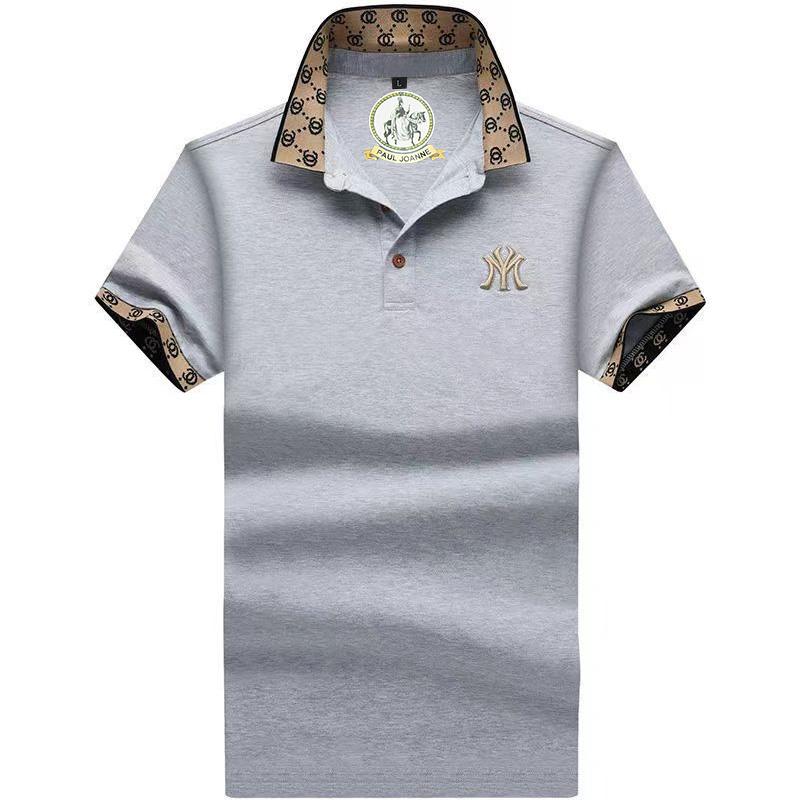 TrendHub Men's Short-sleeved T-shirt Polo Shirt New High-end Business T-shirt