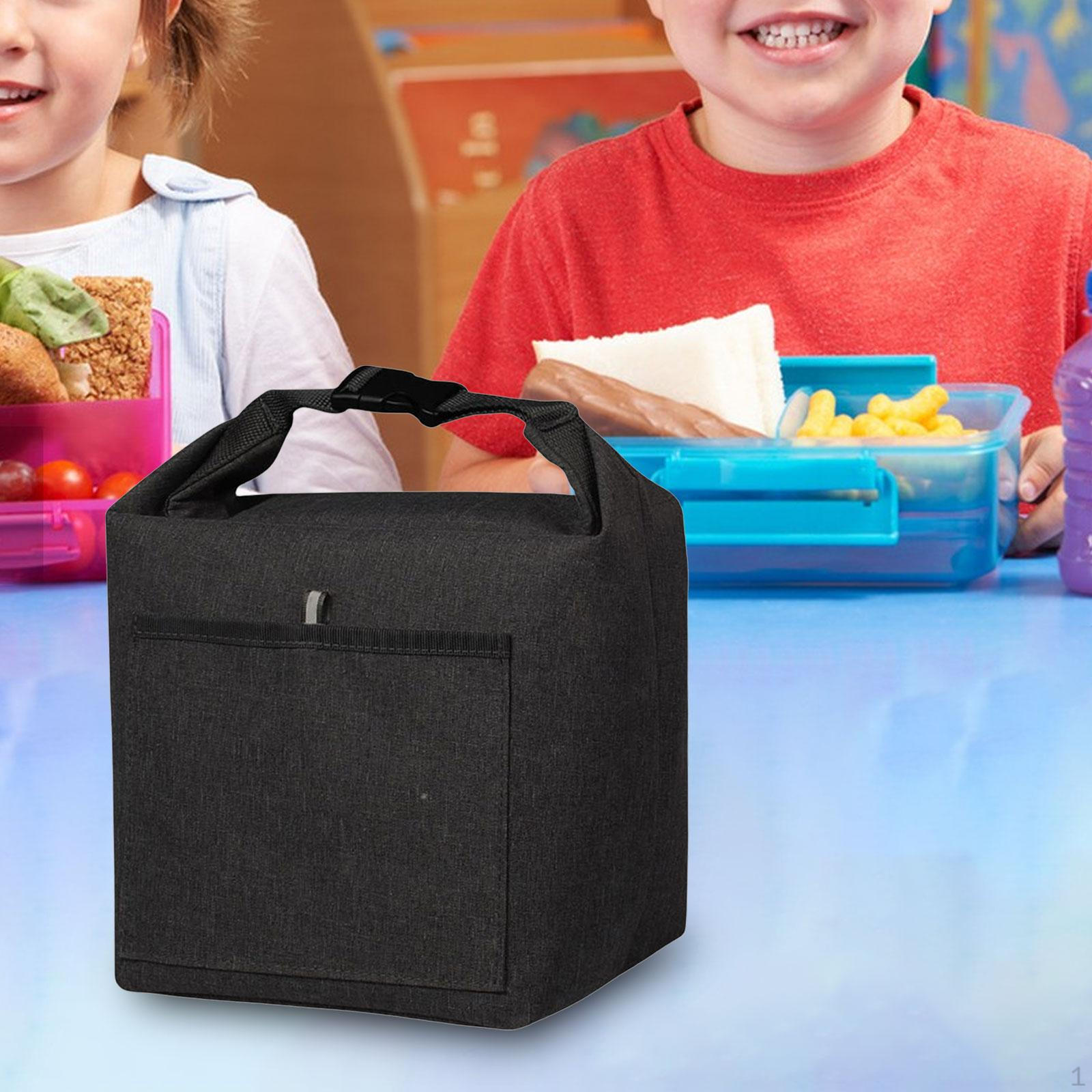

Insulated Adults Tote Bags with Handle Lunch Handbag Thermal Insulation Bag for чёрный