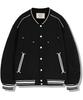 Gubin Line Studded Baseball Jacket - Black