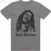 Vintage tričko Bob Marley Jamajská reggae hudební legenda inspirované Top vintage Vypraný grafický Unisex Měkký Prodyšný Stylový