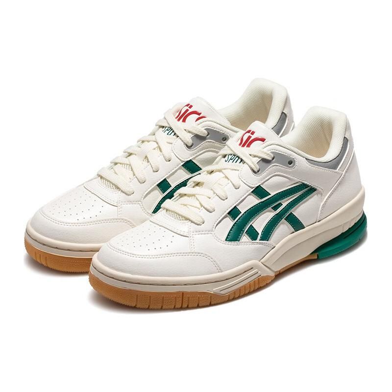Asics Gel-Spotlyte Synthetic Leather Low Sports Wear Resistant Breathable Retro Basketball Shoes Unisex Sneaker White Green 1203A399-102