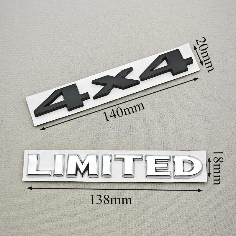 3D Metal Car Letters 4X4 LIMITED Logo Emblem Trunk Badge Stickers For Jeep Grand Cherokee Overland Compass Wrangler Accessories Uy1