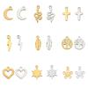 5pcs Tiny Crosses Stars Hearts Charms For Jewelry Make Stainless Steel DIY Bracelet Earring Necklace Pendant Accessory