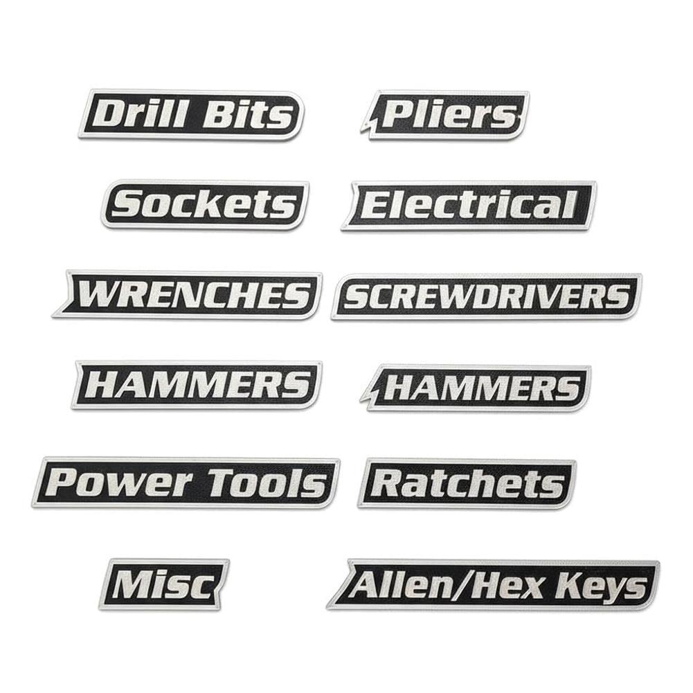 

12 Pieces/set Of Portable Magnetic Toolbox Labels Magnetic Toolbox Labels For Quick And Clear Identification