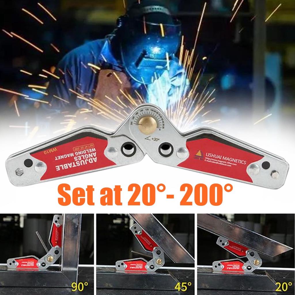 Cheresouse Welding Magnetic Holder 20°-200°Adjustable Angles Welding Magnet Strong Magnetic Adsorption Surface Welding Holder Welder Tool Accessories Cheresouse Welding Magnetic Holder 20°-200°Adjustable Angles Welding Magnet Strong Magnetic Adsorption Surface Welding Holder Welder Tool Accessories