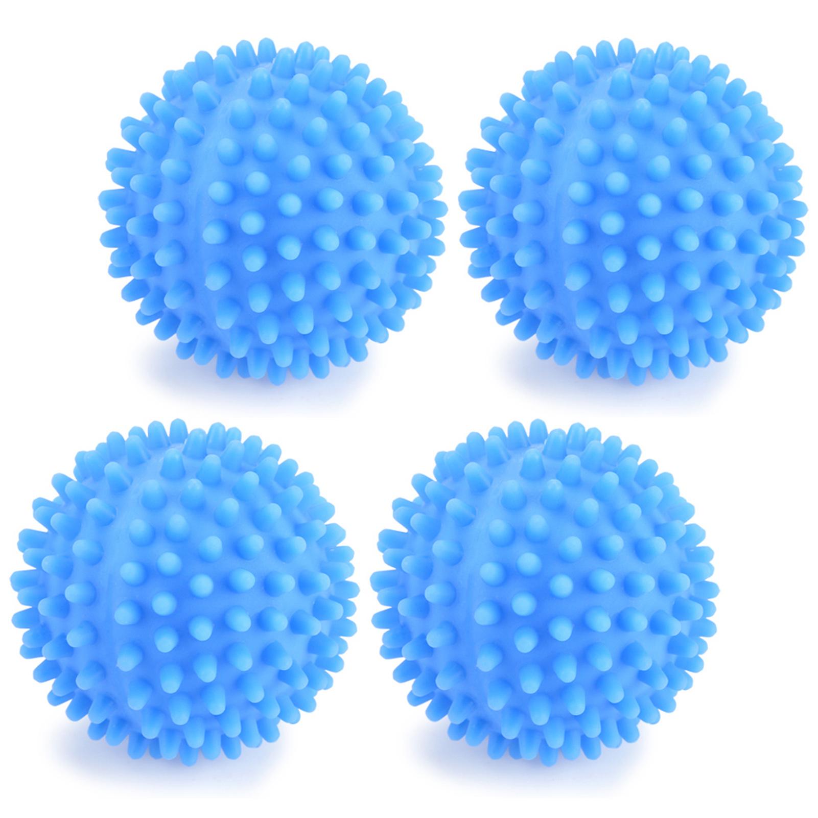 

4pcs/Set Blue PVC Reusable Balls Laundry Washing Fabric Softener Ball білий