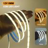 12V 24V COB LED Strip Light 320 LEDs/M Self Adhesive Flexible Ribbon Rope White Pink Yellow Blue Red Green Home Decor