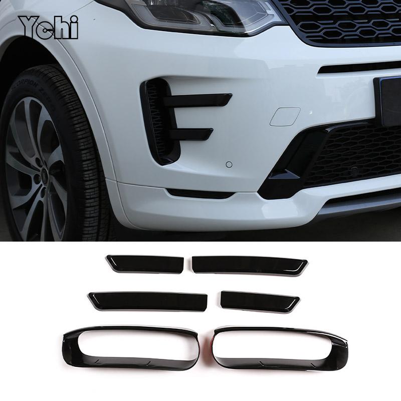 ABS Glossy Black For Land Rover Discovery Sport 2020 Car Styling Front Air Intake Grille Trim Car Exterior Accessories