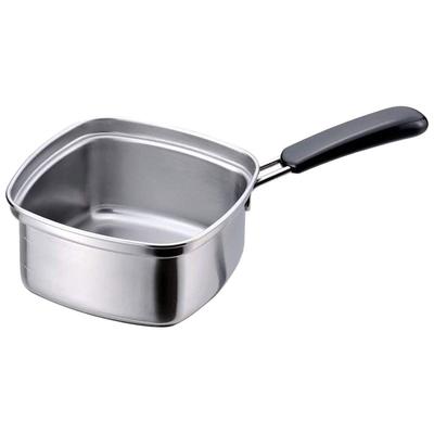 Shimomura Kihan 15cm Square Ramen Pot In Compatible with Direct Heat and Induction Serves Fits Instant Noodles Includes Perfect for Frozen Udon and