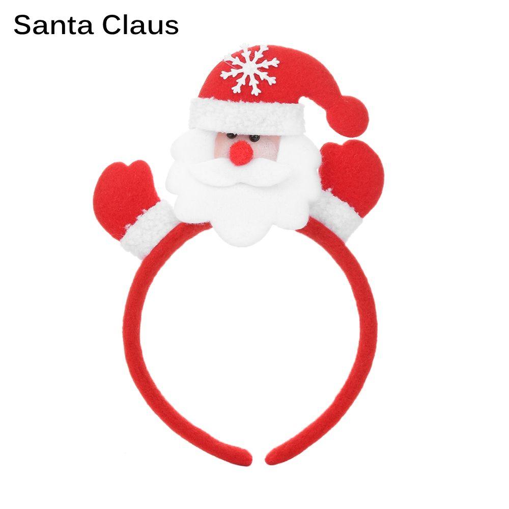 

Festival Costume Head Hoop Party Gift Snowman Christmas Headband Santa Xmas Hairband LED Light Santa Claus