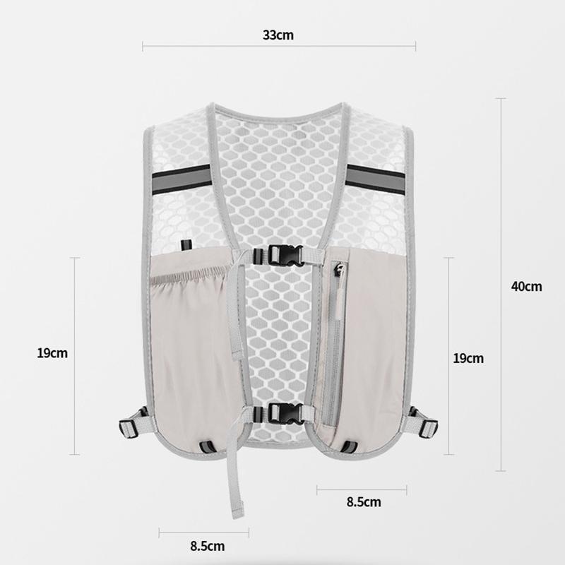 Factory Sales Running Hydration Vest Backpack For Hiking Cycling Marathon Lightweight Water Chest Pack With Phone Storage Pocket