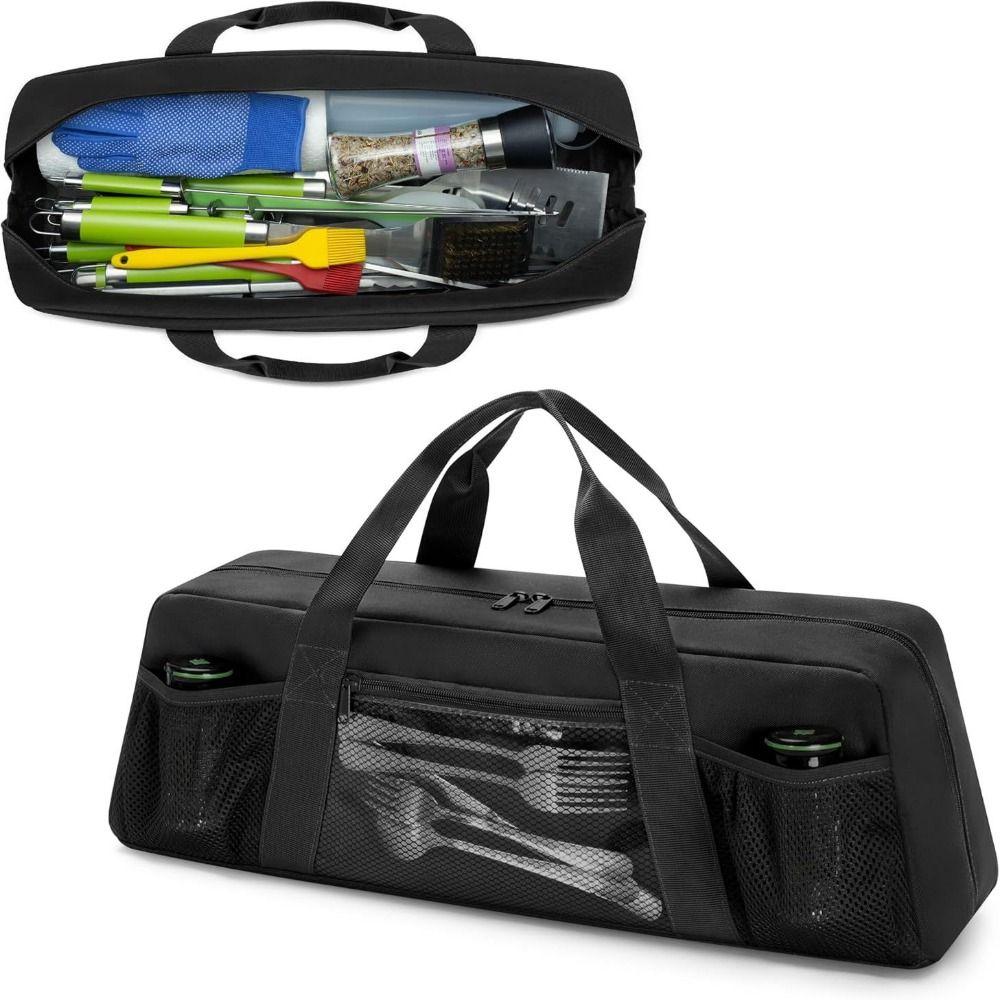 Large Capacity Grill Tool Storage Bag Waterproof BBQ Tool Storage Bag  Outdoor Grilling