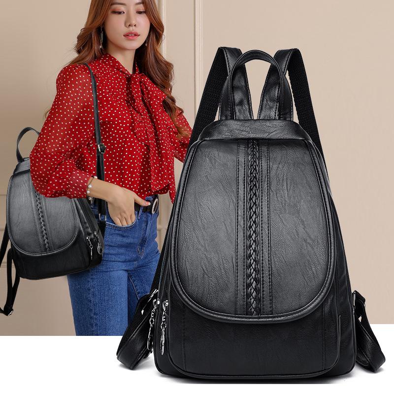 Frauen Tasche Weibliche Rucksack Mode Wilden Weichen Leder Reise Kleinen Rucksack Damen Schulter Tasche