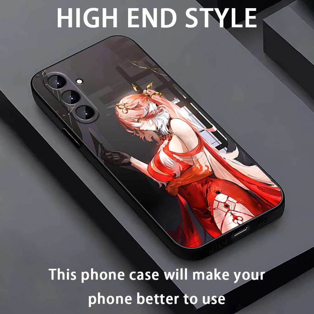

Чехол для телефона Wuthering Waves Changli для Samsung Galaxy A56 A16 A36 A26 A06 A55 A54 A15 A35 A25 Мягкий Черный Samsung A06 4G