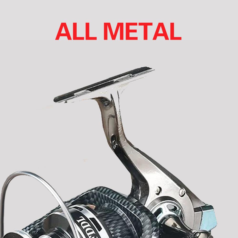 Portable 5000-12000 Series All Metal Fishing Reel Rotating Reels Metal Ultra-large Distance Cast Wheel Anchor Fish Spinning Wheel Bobbins Lure Reel