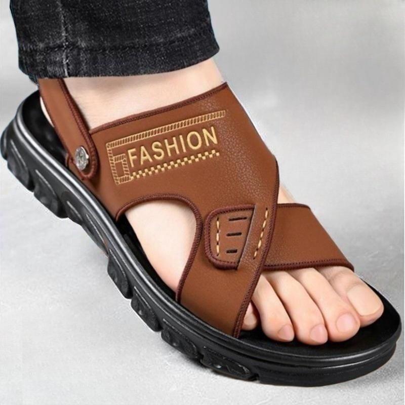 Men's Slip-on Casual Beach Shoes with Anti-slip Properties, Flip-flops