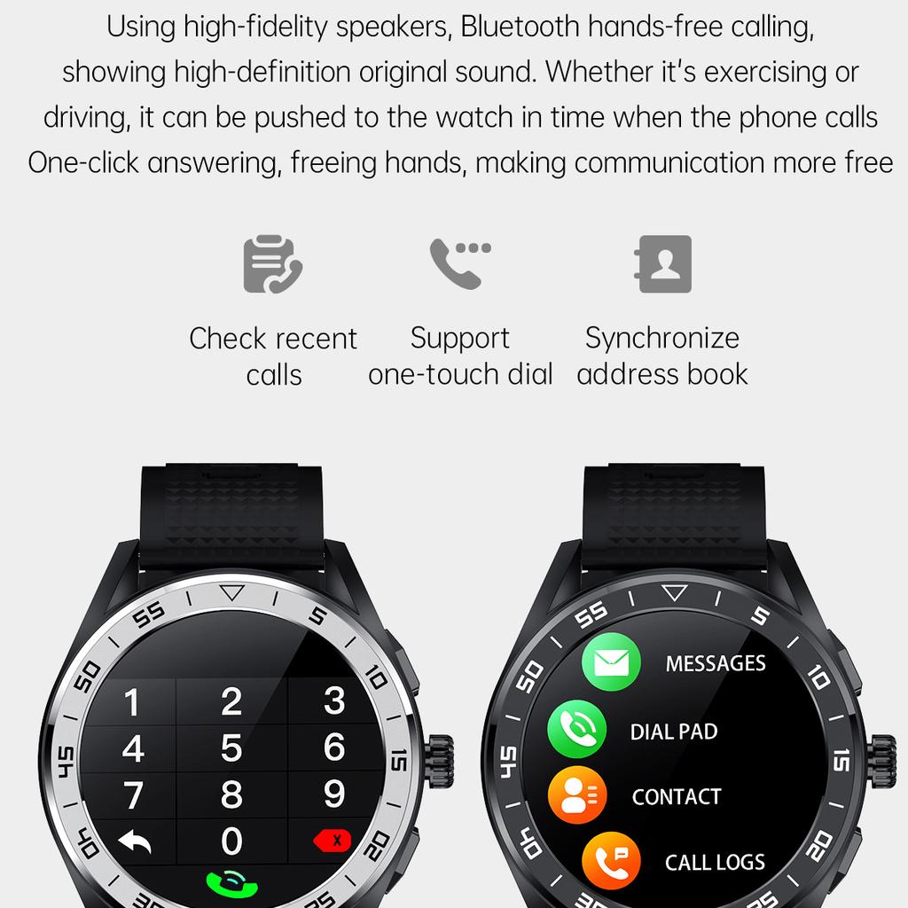 Men Blue Tooth Call Heart Rate Smart Watch Ai Voice Assistant Wireless Charging Sports Fitness Tracker Women Smartwatch
