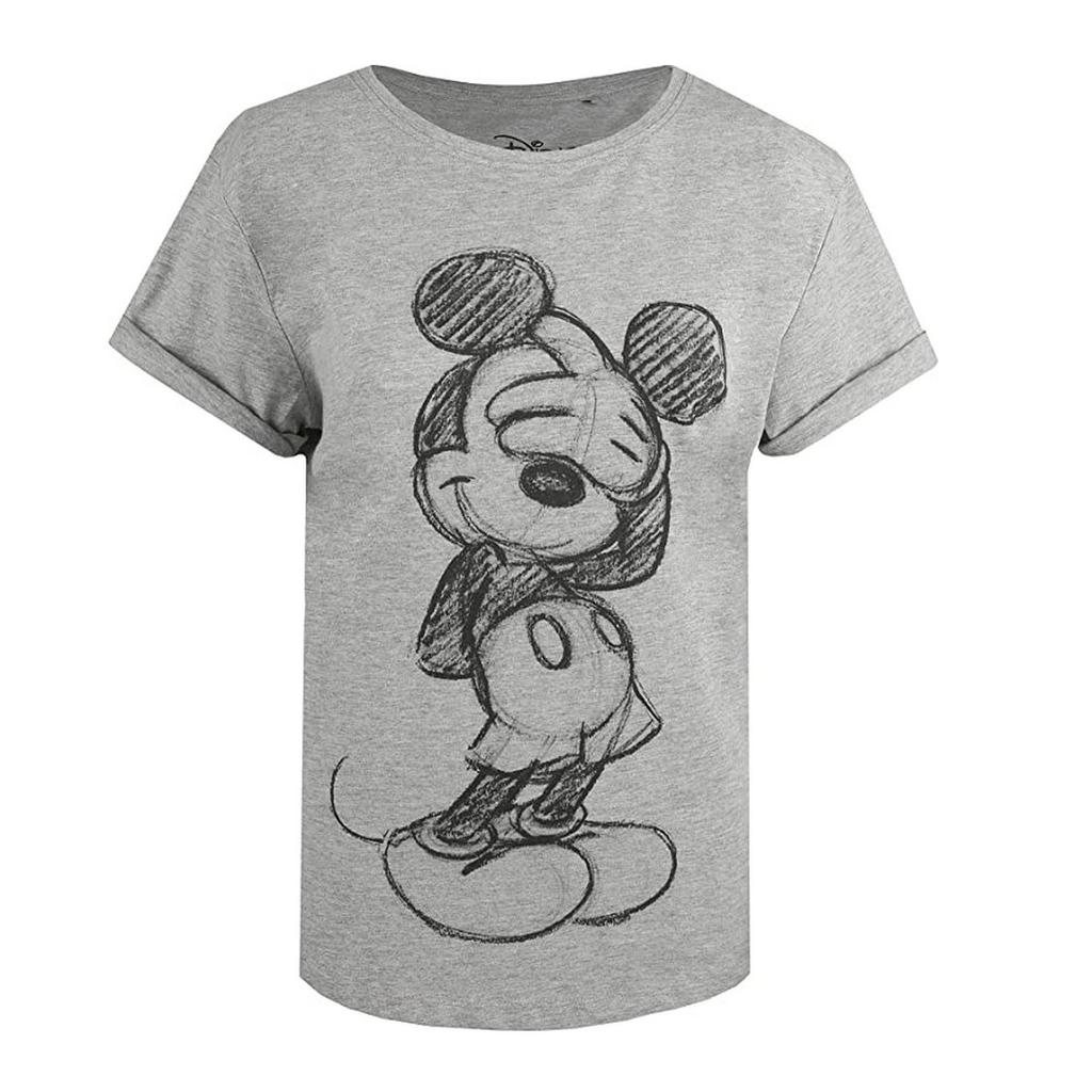 Disney Dámské/Dámské plaché tričko Mickey Mouse Heather