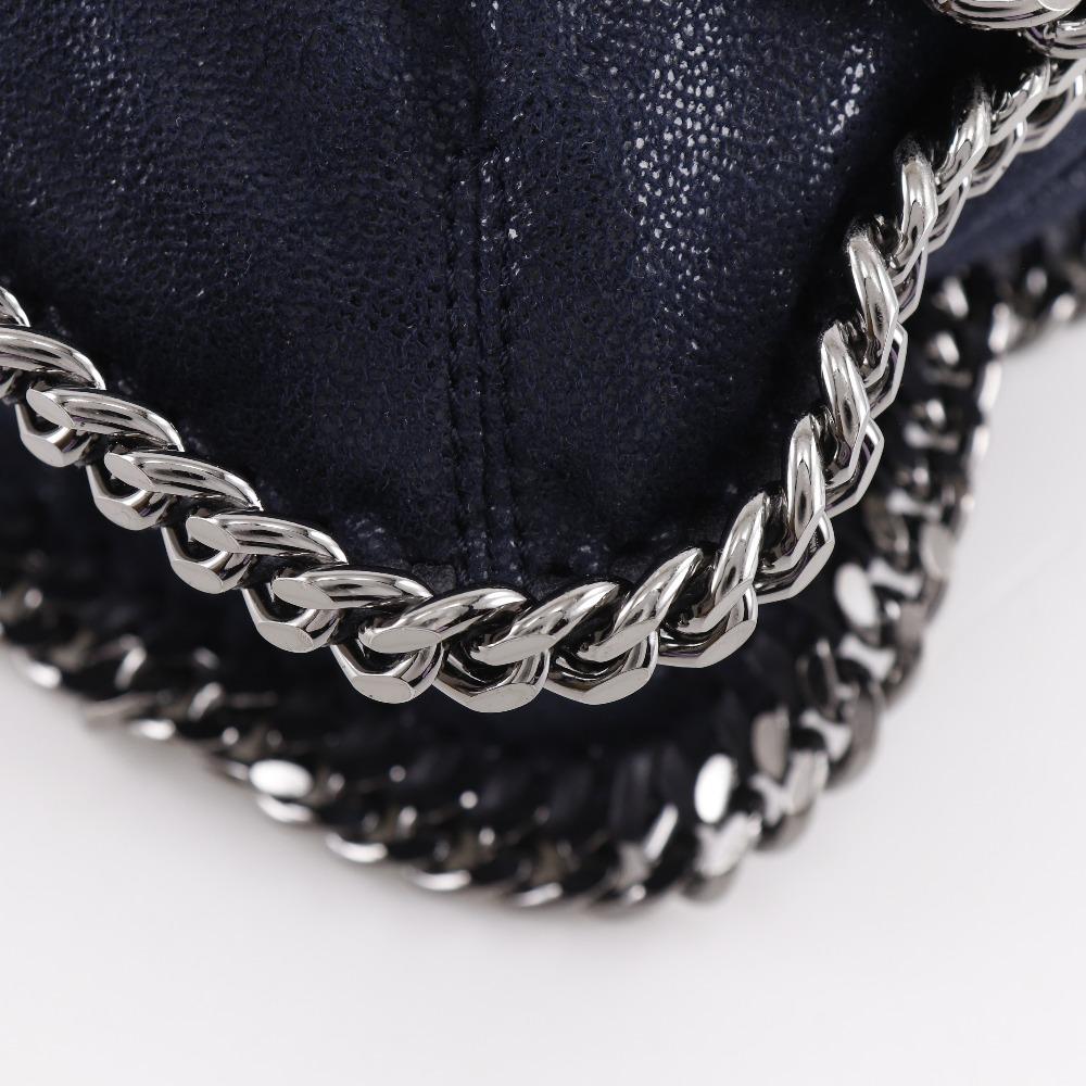 Stella Mccartney Falabella Shoulder Bag 326239 ChainShoulder Navy Blue Polyester Women Used