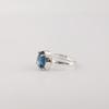 London Blue Topaz Gemstone 925 Sterling Silver Statement Jewelry Pretty Ring Gift For Wife RR-81-12