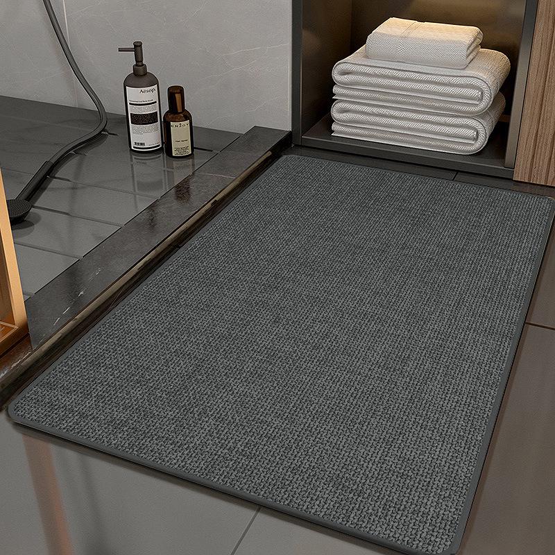 Quick-Dry Non-Slip Bathroom Floor Mat - Absorbent Toilet Entrance & Washroom Foot Mat