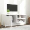 vidaXL TV-Schrank Hochglanz-Weiß 80x35x36,5 cm Holzwerkstoff