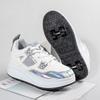 Adult Runaway Shoes Boy Student Female Adult with Wheels Sneakers Invisible Pulley Shoes Double Wheels Four Wheels Removable