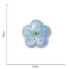 Little Plum Blossom Self-Adhesive Embroidery Patch: Cute Decoration for Clothes, Hats, or Home Textiles