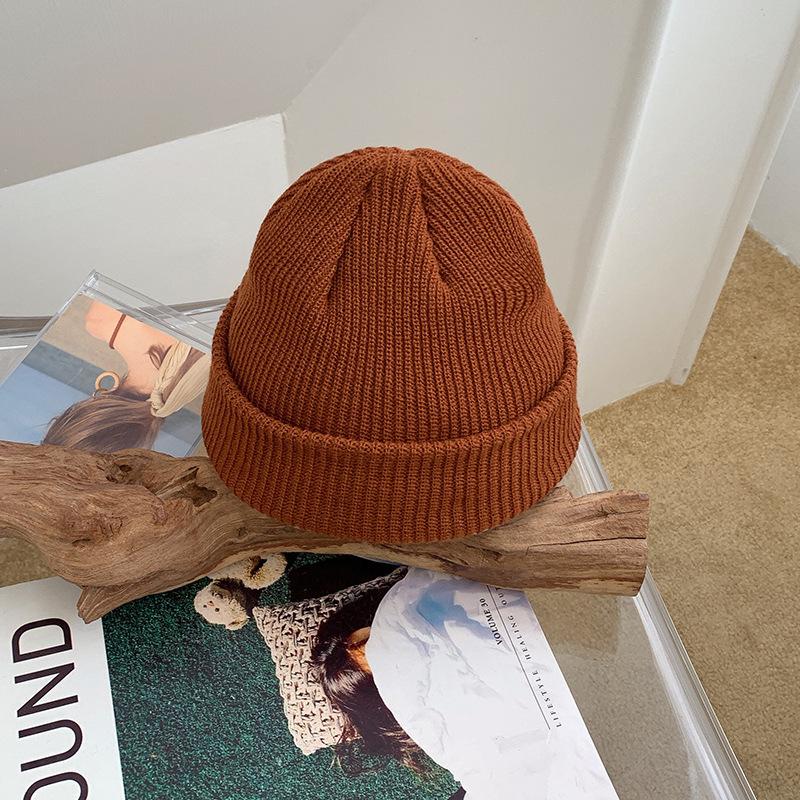 Women's Winter Wool Hat Trendy Korean Pullover Hat Versatile Cold Hat Korean Version Japanese Warm Confinement Knit Hat Autumn and Winter