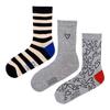 Sock Shop Women S Grey Heart And Stripe Sock Set