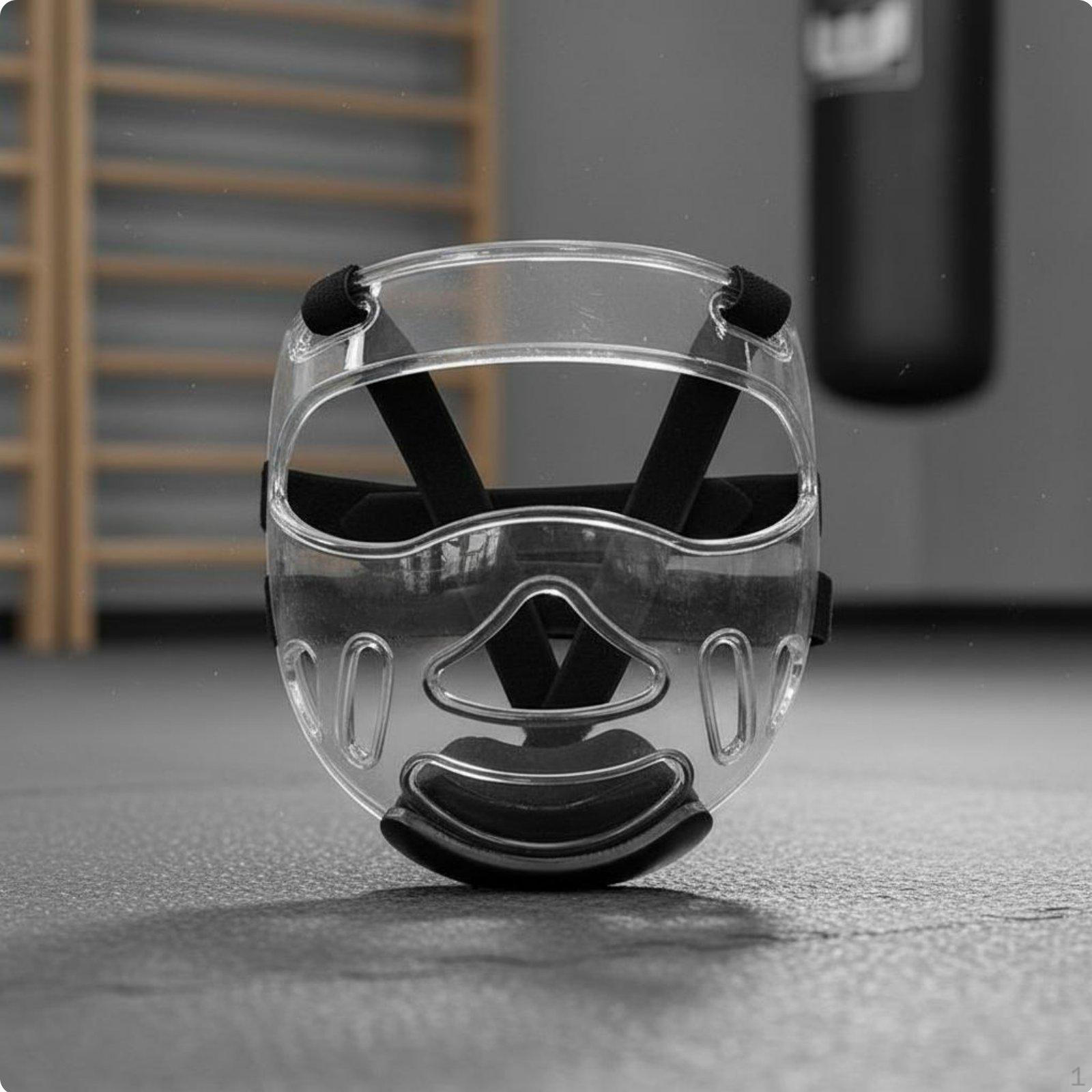 Taekwondo Impact Visor Resistant Detachable Exceptional Guard чёрный