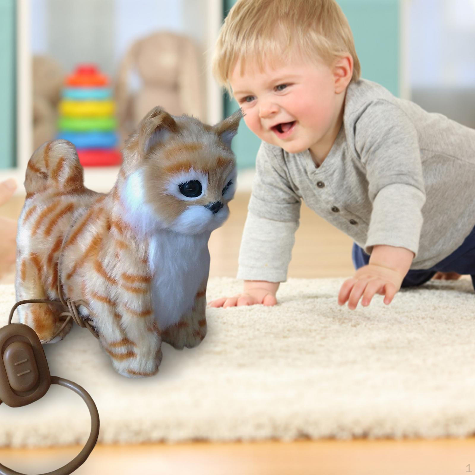 

Іграшка-котик-робот Автоматична плюшева для дівчаток жовтий