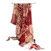 Spring New Retro Printed Women's Silk Scarf Flower Triangle Scarf Headscarf Scarf Accessories Scarf Outer Shawl