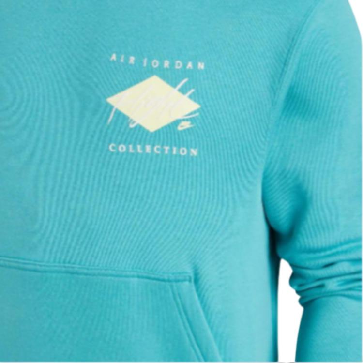 Jordan Essentials Printed Hoodie With Fleece Lining Men Tops Duck-Green DH9020-392