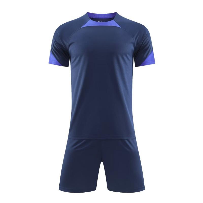 

Football Uniform Set Printed Breathable Quick-drying Short-sleeved Clothes Boys Girls Primary Secondary School Students Training Competition Uniforms 16