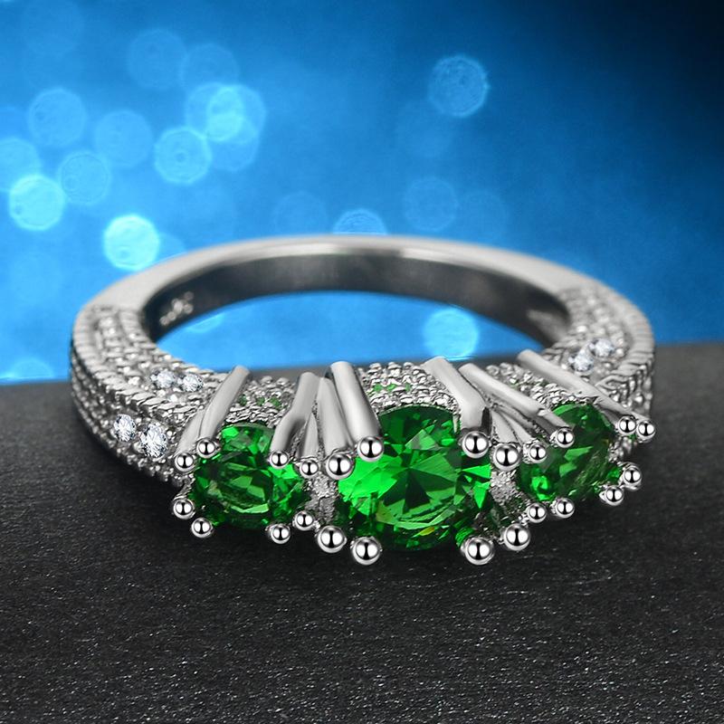 Weißer Schneeflocken Zirkon Ring Damenschmuck Geschenk