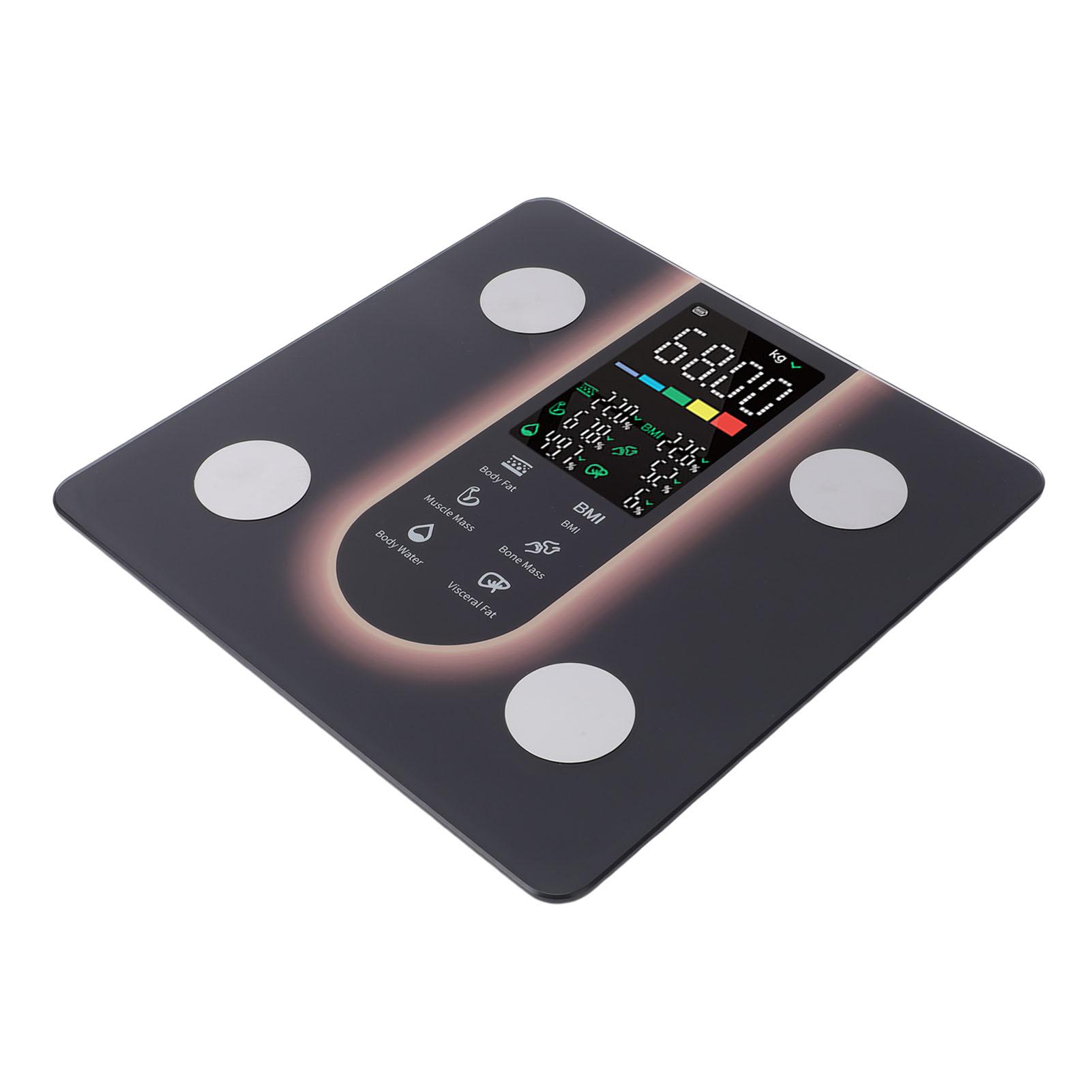 Smart Scale Accurate Hlth Tracking   Digital Weighing Scale with LED Large Display Sync App for Home Use