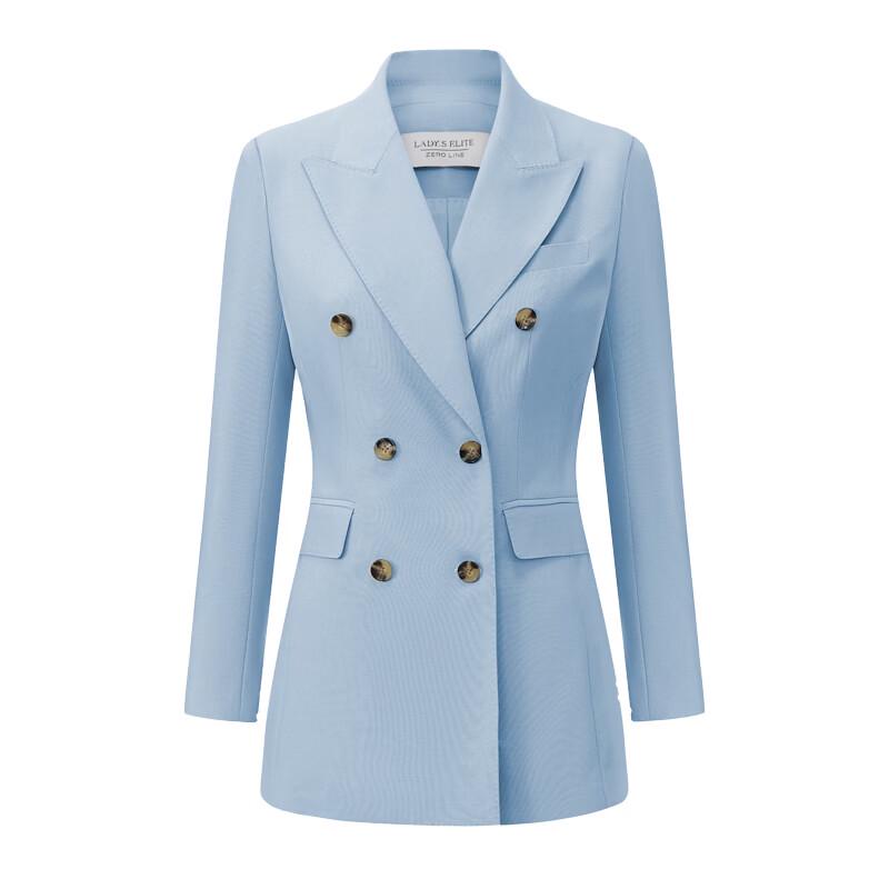 LadyS Elite Classic Peak Lapel Business Suit and Flare Pants