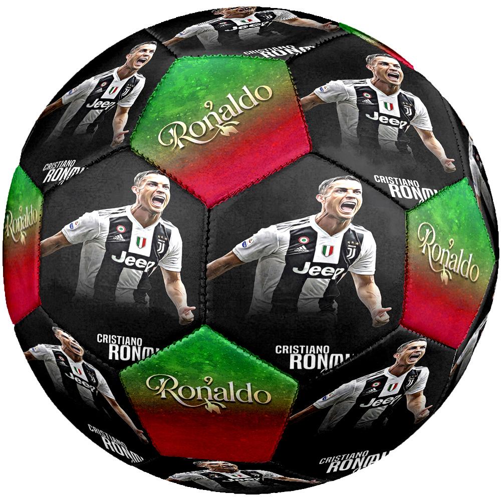Ronaldo's Ikonische Fähigkeiten Größe 5 Fußballmaschine-Genäht Indoor/Outdoor Training und Spiele Überraschungs-Kollektion Geschenk