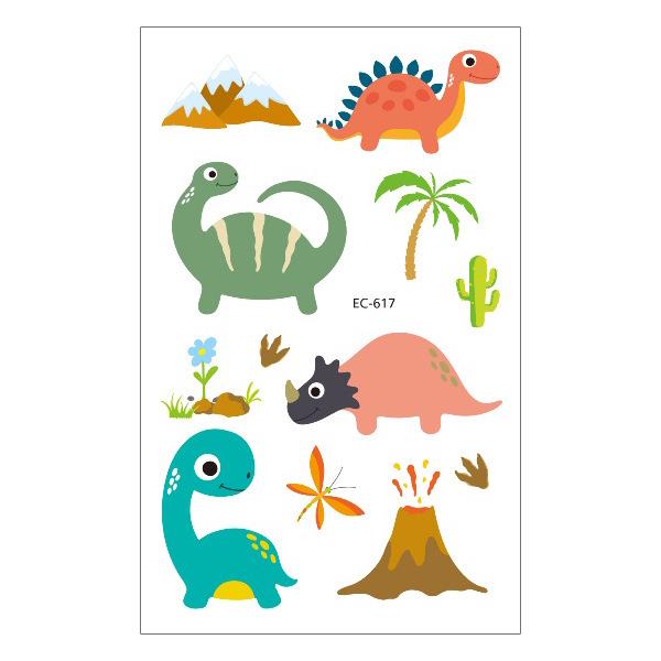 Adorable Monster Cartoon Animal Tattoo Stickers for Kids 120*75mm