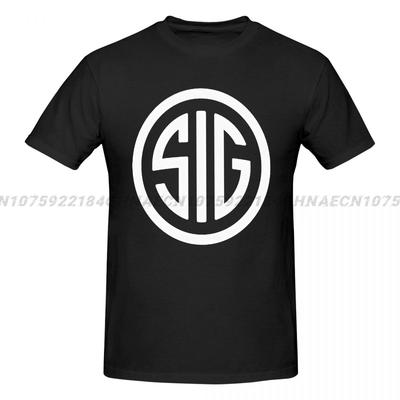 Smith Wesson SIG Four Seasons Sports Rundhalsausschnitt Kurzarm Herren Baumwolle Große Größe T-Shirt Lose T-Shirt